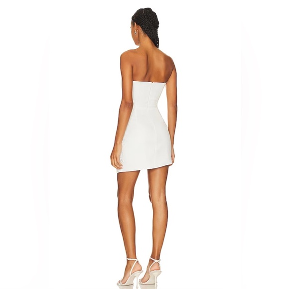 Revolve Sau Lee Fleur mini dress in white size 6 - Picture 2 of 5